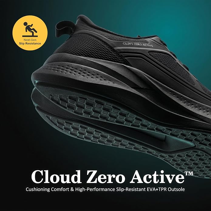 Hawkwell Men's Cloud Zero Active WaterShell Nursing Shoes Water Resistant Lightweight Non Slip Medical Work Sneakers