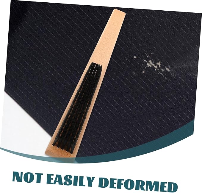 BESTYASH Bristle Cleaning Brush Wood Handle Versatile Garment and Shoe Scrubber for Clothes Bathroom Kitchen Tiles Hard Reach Corners Lightweight Design