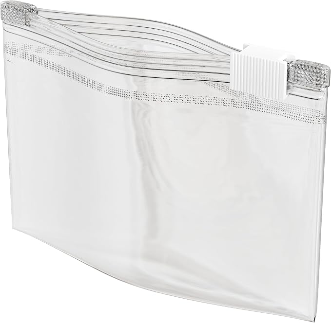 100 Count - Slider Zip Food Storage Snack Bags, 4" x 3" 2 Mil Small, Strong & Durable For Nuts, Candy, Snacks, Seeds, Jewelry & More. GPI