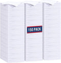 GLIMGLINT White Microfiber Cleaning Cloth,150PK Reusable Cleaning Rags,Highly Absorbent Shop Rags Bulk,All-Purpose Car Cleaning Towels for TV Screen, Kitchen, Bathroom, Restaurant, Garage, 14"X12"