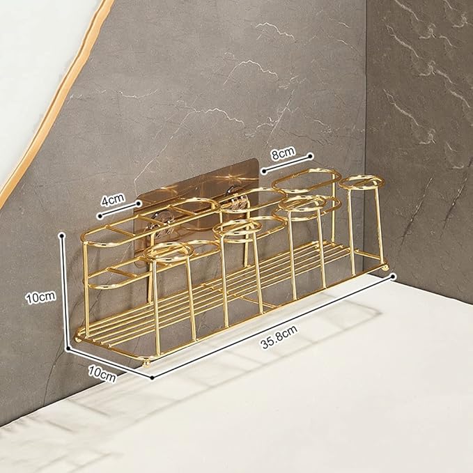 Toothbrush Rack Wall-Mounted Toothbrush Holder with Sink to Store Toothpaste, Toothbrush, Facial Cleanser, Bathroom Toothbrush Holder Bathroom Toothbrush Holder(D)