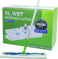 40 Count XL Wet Pads Refills for Swiffer Sweeper XL Mop, Disposable X-Large Wet Mopping Cloths, Extra Large Size Pads Refill for Multi-Surface Floor Cleaning (Mop not Included)
