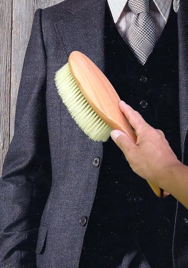 Ikemoto Brush IKC3422 Clothes Brush/IKMT Anti-Static Fiber Blended Hair Natural Hair Clothes Brush, 2.6 x 9.8 inches (6.7 x 25 cm), Made in Japan