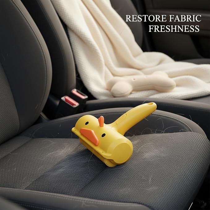 Reusable Pet Hair Remover Brush for Furniture, Carpets & Car Seats - Mechanical Lint Removal Tool with Durable PP Handle