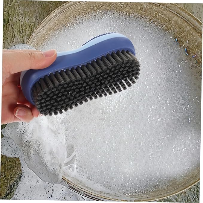 Healeved 4pcs Multi-Function Brush Soft Bristle Cleaning Brush for Clothes Shoes and More for Home Office Kitchen and Bathroom Use Iceberg