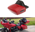 Advanblack Harley Road Glide Tour Trunk Pack Redline Red King Tour Trunk Pack Luggage +Wrap-Around Backrest Pad for '97-'25 Harley Touring Road King Street Glide Electra Glide CVO models