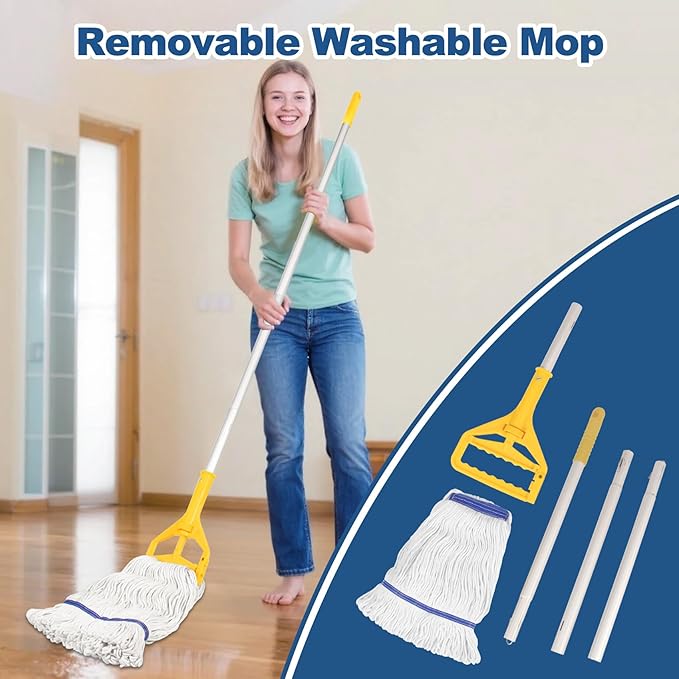 23 4/6in Stainless Steel Floor Mop Sink with Detachable Mop | Suitable for Laundry Rooms, Restaurants, Garages, Balconies, and Other Commercial Settings (23.6"L x 16.1"W x 21.6"H )