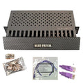 Neat Patch 2U Cable Management Kit - 5 Packs w/ 120 CAT6 Patch Cables (2FT Purple)