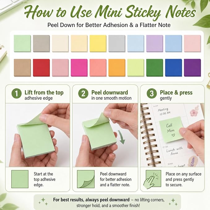 Fainne 120 Pack Sticky Notes Bulk 3 x 3 inch Self Stick Note Pads Multicolor Paper Memo for Office School Supplies Student Teacher Classroom Back to School Essentials, 50 Sheet/Pad (Mix Color)