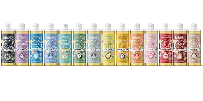 Brittanie’s Pure Castile Liquid Soap Refill, Lavender, 32 Ounce 2 Pack | Dish Soap, Hair & Body, Laundry, Home, Gentle and Pure, Made with Natural Luxurious Oils, Vegan & Gluten Free Non-GMO