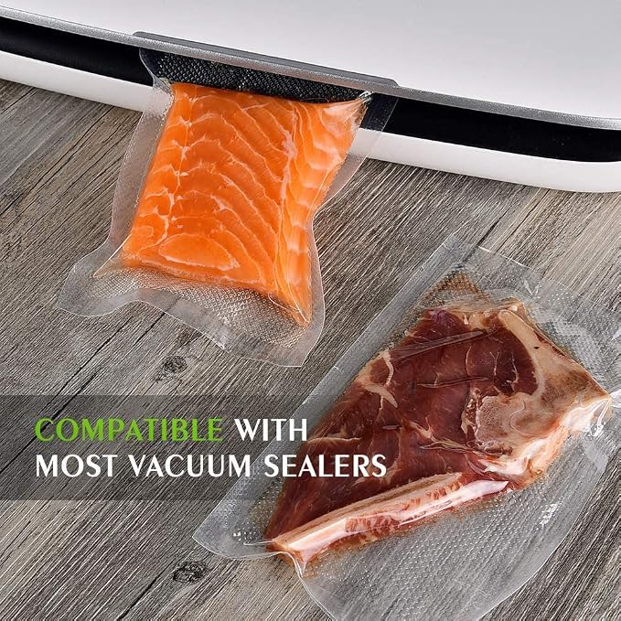 Vacuum Sealer Bags 8"x10' 2 Rolls | Commercial Grade, BPA Free, Freezer Bags, Puncture Prevention, Sous Vide Compatible,Kitchen Gadgets