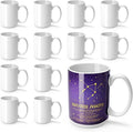 Joyclub Sublimation Mugs Blank 15 oz Coffee Mugs Bulk White Ceramic Cups with Handle Tazas Para Sublimar for Coffee Latte Tea Milk Soup DIY Gifts
