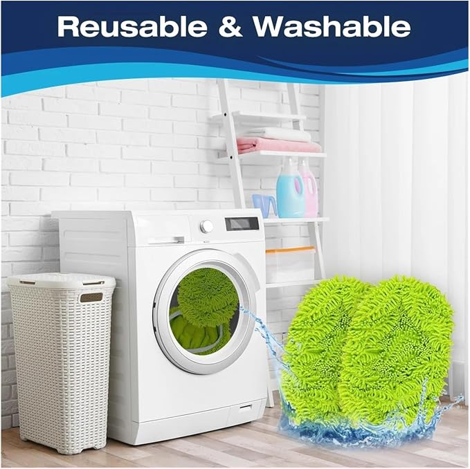 5 Pack Reusable Mop Pads,Compatible For Swiffer，Sweeper, Microfiber Dry Sweeping Cloths, Wet Refills