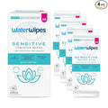 WaterWipes Sensitive Feminine Wipes, 99.9% Purified Water, pH Friendly for Daily Intimate Care, Gynecologist Approved, Fragrance Free, 112 Count (4 Packs)