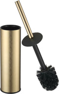 Toilet Brush and Holder Set Premium Material Toilet Bowl Cleaner Free Standing Toilet Bowl Brush and Holder Gold