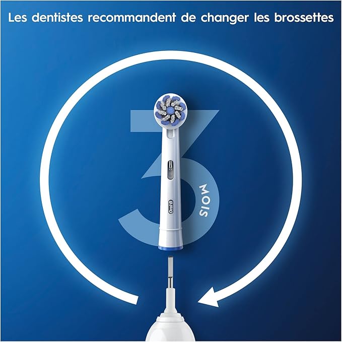 Oral-B Sensitive Clean Replacement Brush Heads x 8 Original Refill for Electric Toothbrush, White, 200 gram