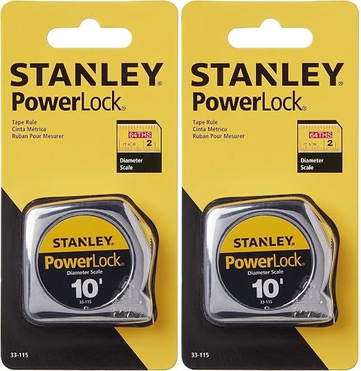 Stanley PowerLock Tape Measure, 10-Foot (33-115)- Pack of 2
