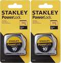 Stanley PowerLock Tape Measure, 10-Foot (33-115)- Pack of 2