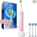 Oral-B Pro 1000 Rechargeable Electric Toothbrush, Pink, 3 Replacement Brush Heads