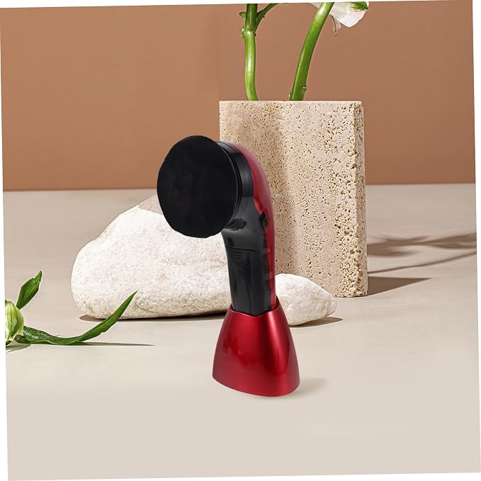 Electric Shoe Cleaner Brush Replacement Heads for Polisher | Red 710 Dual Power, Fiber Sponge Plastic Build, Office and Home Use, Interchangeable Heads and Dust Removal