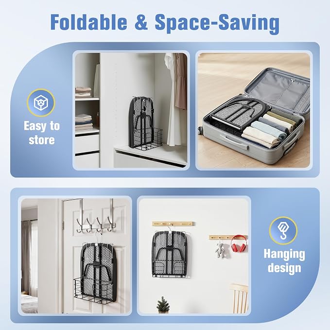 Tabletop Ironing Board, Foldable Small Ironing Board with Iron Holder Portable Mini Iron Board for Small Spaces Compact Table top Small Ironing Table for Dorms, Aprtment, RVs, Travel, 32"x12"