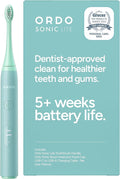 ORDO Sonic Lite Electric Toothbrush, Adults, Rechargeable, USB-C, Sage | Rechargeable sonic electric toothbrush, 35,000 pulses/min, dual modes, smart timer, 5+ week battery, USB-C charger