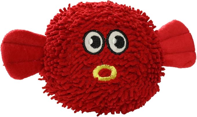 MIGHTY® 2 Pack Microfiber Medium Blowfish Dog Toys | Ultra Durable Plush Toy with Multiple Layers & Reinforced Seams , Washable and Floats , Mighty® Construction