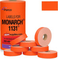 Pricing Labels for Monarch 1131 Fluorescent Red - 20,000 Labels w/ 8 Rolls Value Pack, 1 Sleeve - Made in USA