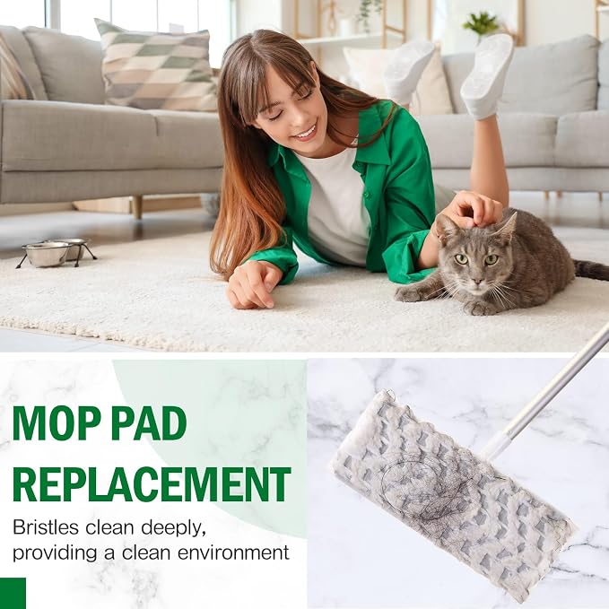 Gejoy 300 Count Heavy Duty Dry Sweeping Cloths Compatible with Swiffer Sweeper Mop, Microfiber Duster Mop Pads Refills for Cleaning Hardwood Floor Dust and Pet Hair, Disposable and Unscented Refills