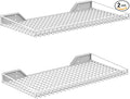 WALMANN 2 Pack Garage Wall Shelf, 23.5" x 12" Wall-Mounted Storage Shelves for Garage, Closet, Laundry Room, Heavy Duty Floating Shelving, Holds Up to 65 lbs(White)
