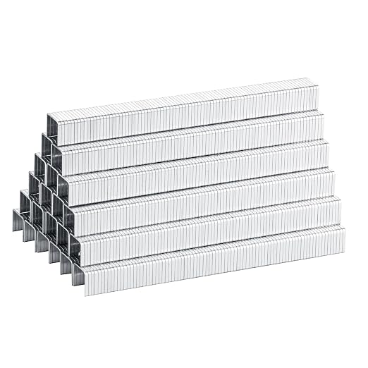 meite T50 Heavy Duty Staples, 3/8 Inch Galvanized T50 Staples for Staple Gun, 20 Gauge 3/8 Inch Crown Staple for Upholstery, Construction, Furniture (1 Case)