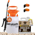 PetraTools Landscaping Bundle: Rock Glue Max 32 oz & 1-Gallon Pump Sprayer for Secure and Easy Application