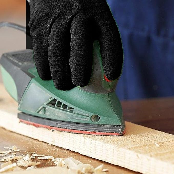 PU Safety Work Gloves Nitrile Coated Mechanic Gloves 72 Pairs | 144 Count Industrial Protective Hand Mittens, Wear Resistant Construction Repairing Warehouses Yard Working Gloves Gear