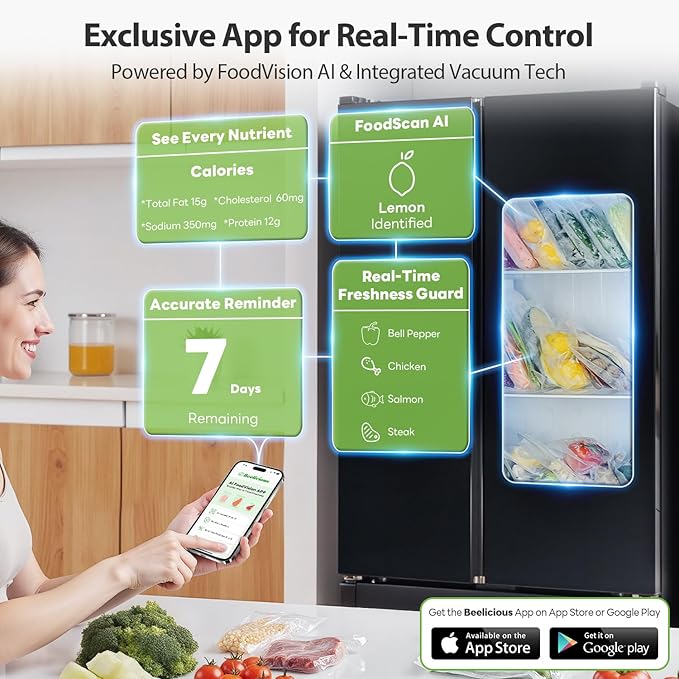 Beelicious Pro Vacuum Sealer Bags for Food Storage 150 Gallon 11" x 16" and Quart 8" x 12" and Pint 6" x 10", with BPA-Free, Commercial PreCut Vacuum Seal Bags for Sous Vide & Seal a Meal