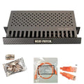 Neat Patch MINI 1U Low Profile Cable Management Kit - 1 Pack w/ 24 CAT6 Patch Cables (1FT Orange)