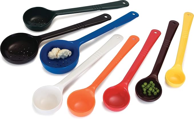 Carlisle FoodService Products 492104 Measure Miser Solid Measuring Spoon with Short Handle, 1 Ounce, Yellow