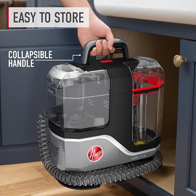 Hoover CleanSlate XL Deep Cleaning Carpet + Upholstery Spot Cleaner Machine with Specialized Tools, Permanent Stain Remover, Pair with Hoover Portable Spot Cleaner Solution