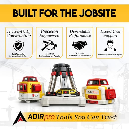 AdirPro 100 ft Fiberglass Measuring Tape | Appraiser's Tape Rule with Extra-Large Metal End Hook | Ideal for Surveyors, Appraisers & Landscapers