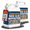 Teexpert Double Concentrated Rock Glue: 2 Gallon Stone Glue for Landscaping Fast-Dry Gravel Binder Long-Lasting Adhesive for Pea Rocks Stabilizer for Landscape Outdoor Yards Garden Patio