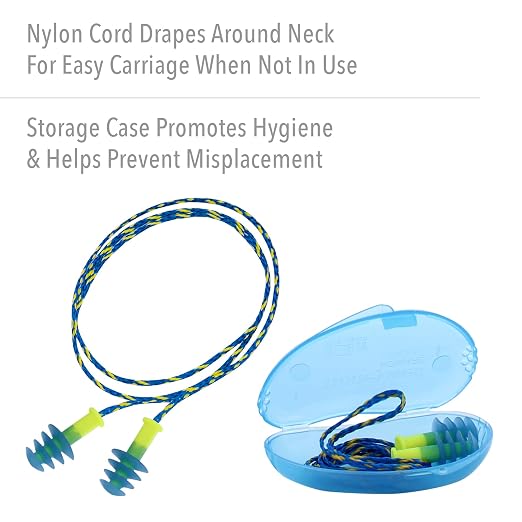 Howard Leight Fusion Corded Reusable Earplugs, 100-Pairs (FUS30-HP)