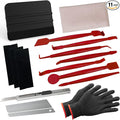 Spanno Vinyl Wrap Tool Kit for Cars, Window Tint Tools Includes Squeegees | Car wrap kit includes squeegee, towel, vinyl gloves, 7 kinds of edge squeegee and utility knife
