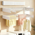 Wall Mounted Clothes Drying Rack 31.5" Foldable, 60 lb for Laundry & Apt | Carbon Steel & Stainless Steel, 60 lb, Rust-Resistant, Fits Brick/Wood, Folds 3" Deep, for Apt, RV, Laundry