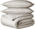Bare Home Bedding Duvet Cover Queen Size - Premium 1800 Super Soft Collection - Lightweight, Duvet Cover - Soft Textured Bedding (Queen, Modern Plaid - Stone/White)