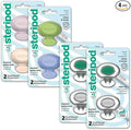 Steripod Clip-On Toothbrush Protector Exclusive Multi Color, 2 Count (Pack of 4)