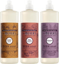 Mrs. MEYER'S Clean Day Dish Soap, Elderberry, Fall Leaves, Acorn Spice, 16 FL OZ Each, 3 CT (Variety Pack)