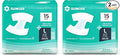 SUNKISS TrustPlus Adult Diapers with Maximum Absorbency, Unisex Disposable Incontinence Briefs with Tabs for Men and Women, Odor Control, Large, 15 Count (Pack of 2)