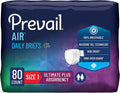 Prevail Air Plus Daily Brief | Size 1 | Breathability | Ultimate Absorbency | 80 Count