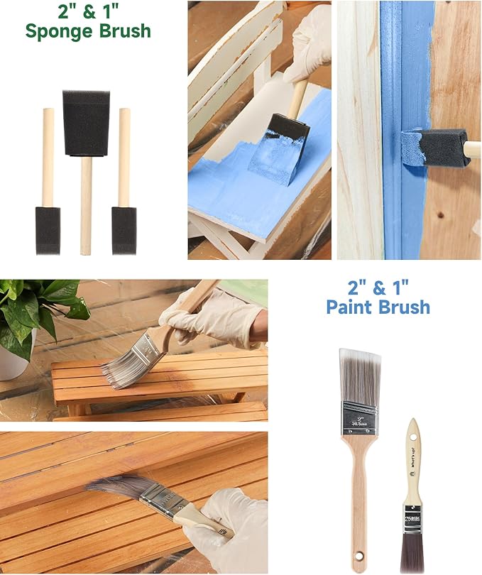VOOMEY Paint Roller Kit 9 Inch, 20piece Painting Tool Kits, Paint Roller Brush Set with 4" & 9" Microfiber Roller Covers, Paint Tray with Liners, House Painting Supplies for Interior Exterior DIY