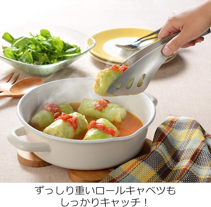 Oaks Leye TN1374 Yubisaki Server Tongs, Gift Box, Silver, Made in Japan