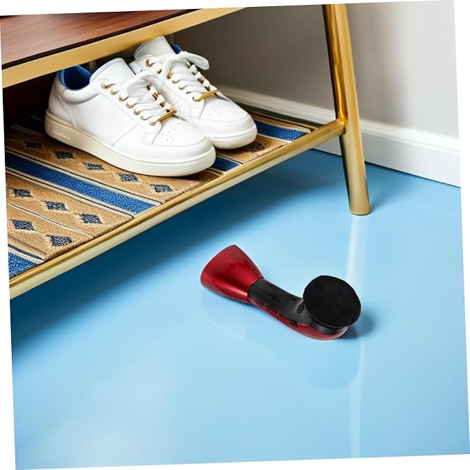 Electric Shoe Polisher Kit 710 Red Dual Power with Replaceable Brush Heads | Fiber Sponge Plastic Build, Deep Cleansing for Canvas Shoes and Boots, Travel Office Use
